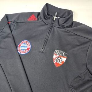 Adidas FC Bayern Munchen Munich 1/4 Zip Pullover Jacket Boys‎ Size SM Climacool.